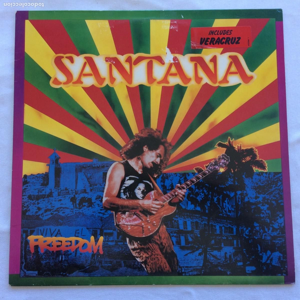 Discos de vinilo: Santana &lrm;&ndash; Freedom Holanda 1987 CBS* - Foto 1