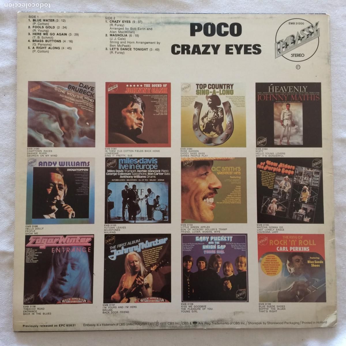 Discos de vinilo: Poco &lrm;&ndash; Crazy Eyes Holanda 1973 Embassy - Foto 2