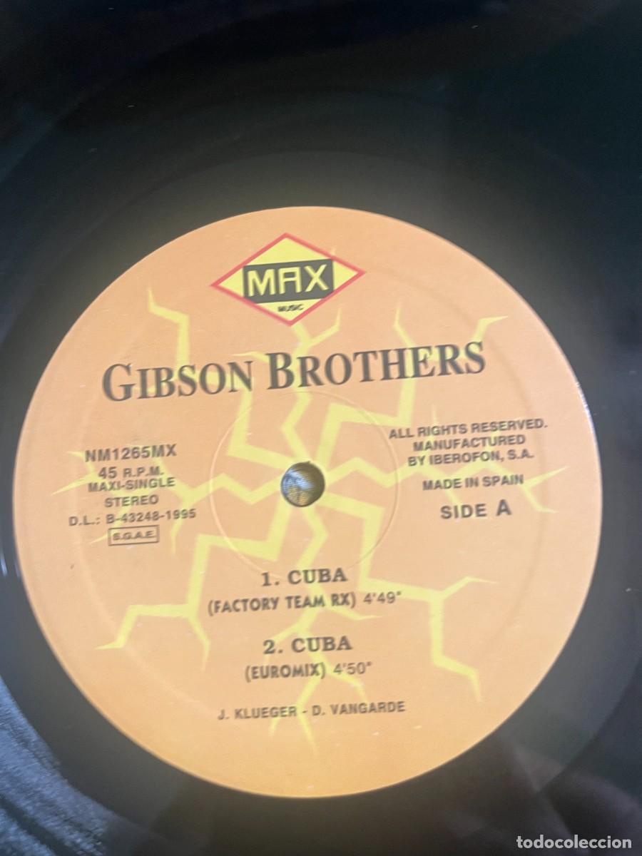 Discos de vinilo: Gibson Brothers &lrm;&ndash; Cuba (Remix 95) - Foto 4