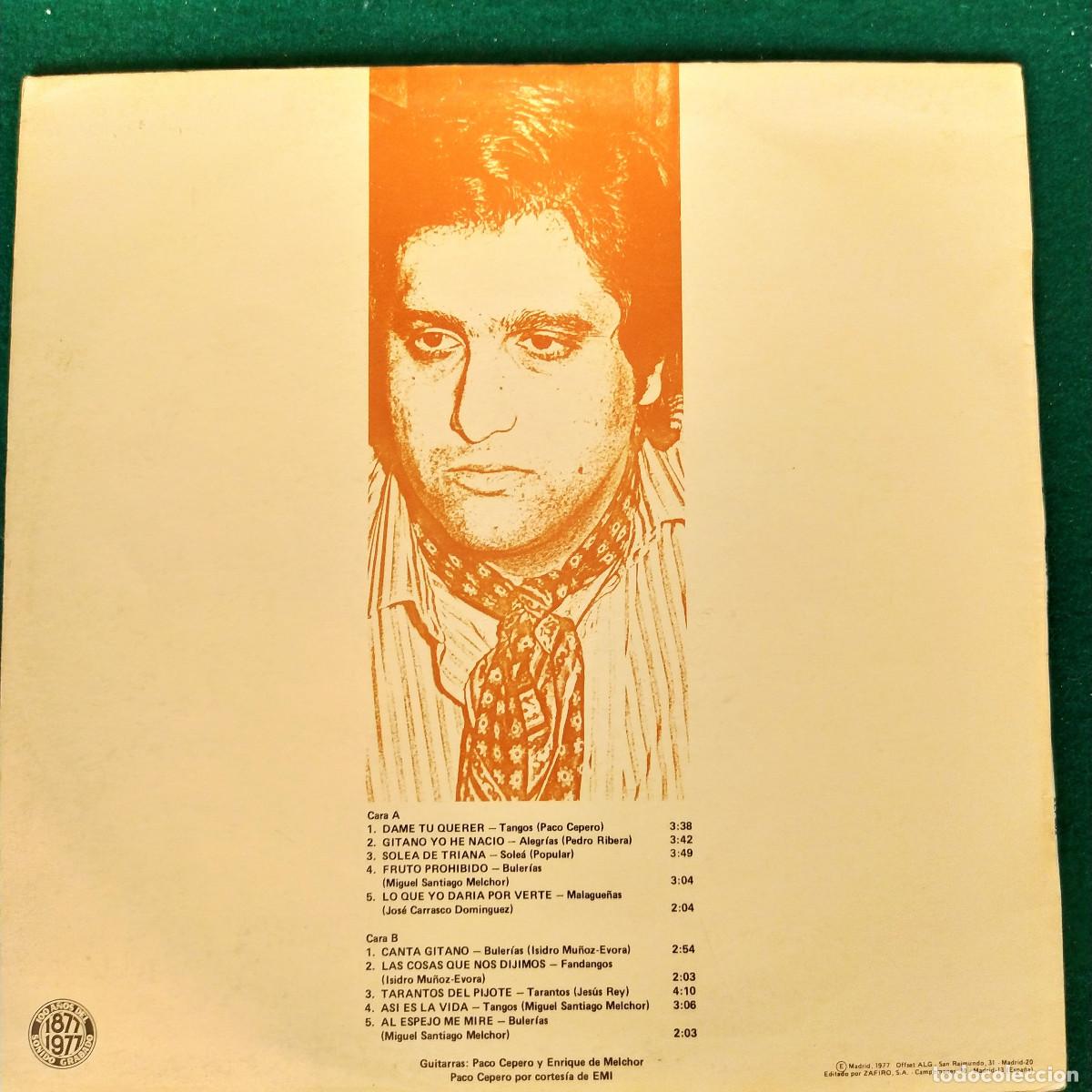 Discos de vinilo: Chiquetete &ndash; Gitano Yo He Nac&iacute;o - Foto 2