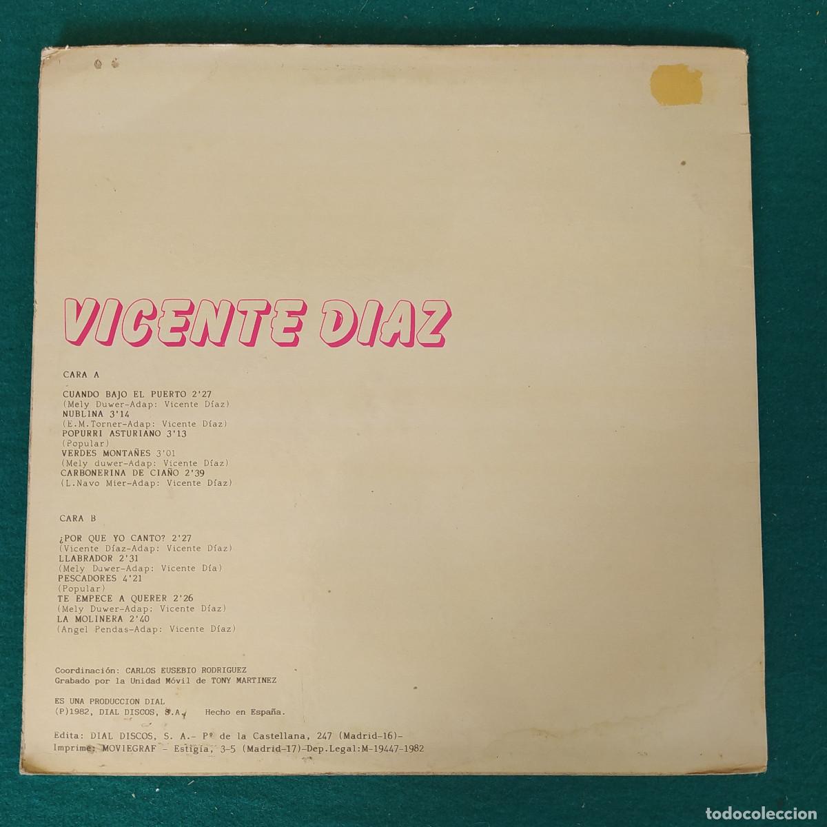 Discos de vinilo: VICENTE DIAZ. ORBAYU - Foto 2