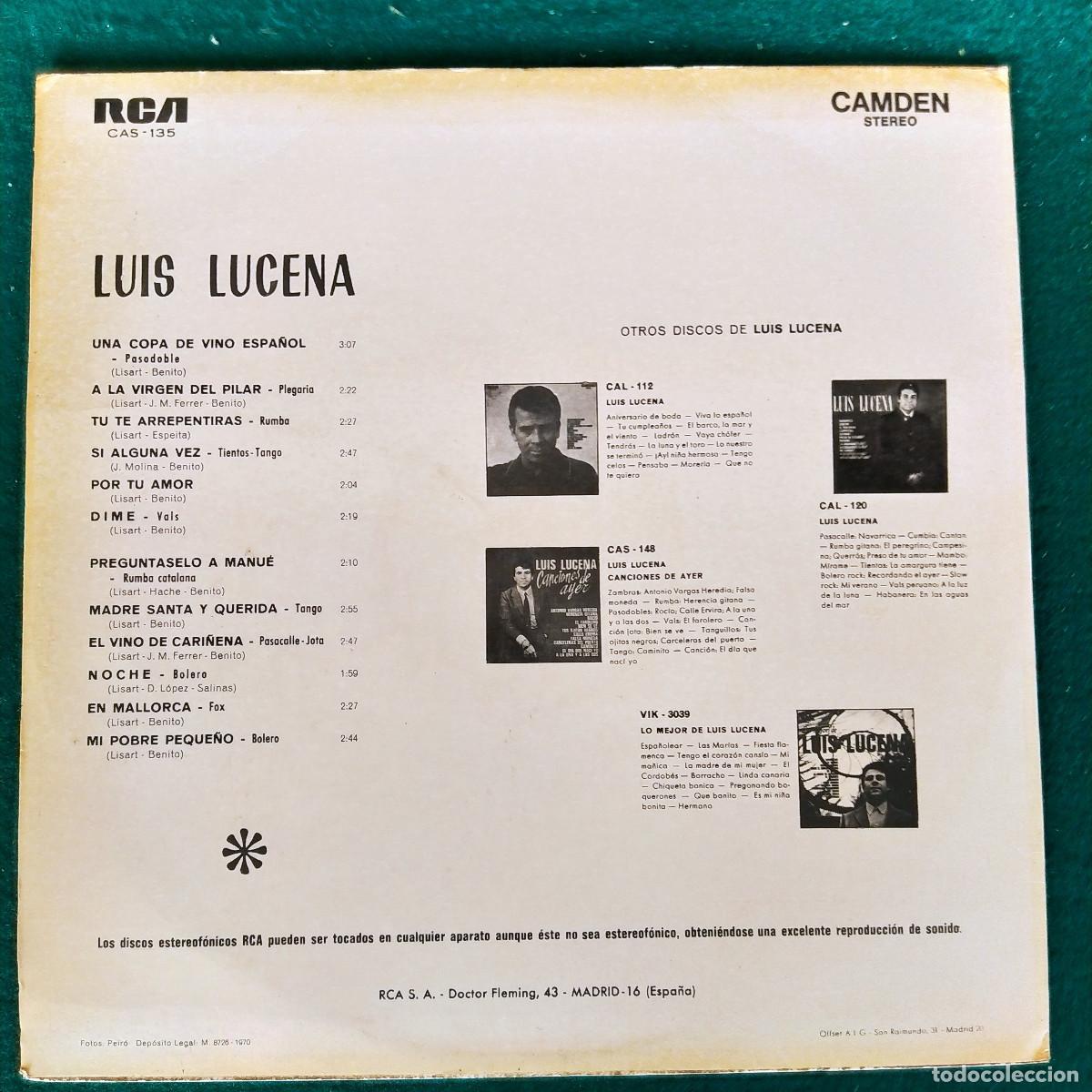 Discos de vinilo: Luis Lucena &ndash; Luis Lucena - Foto 2