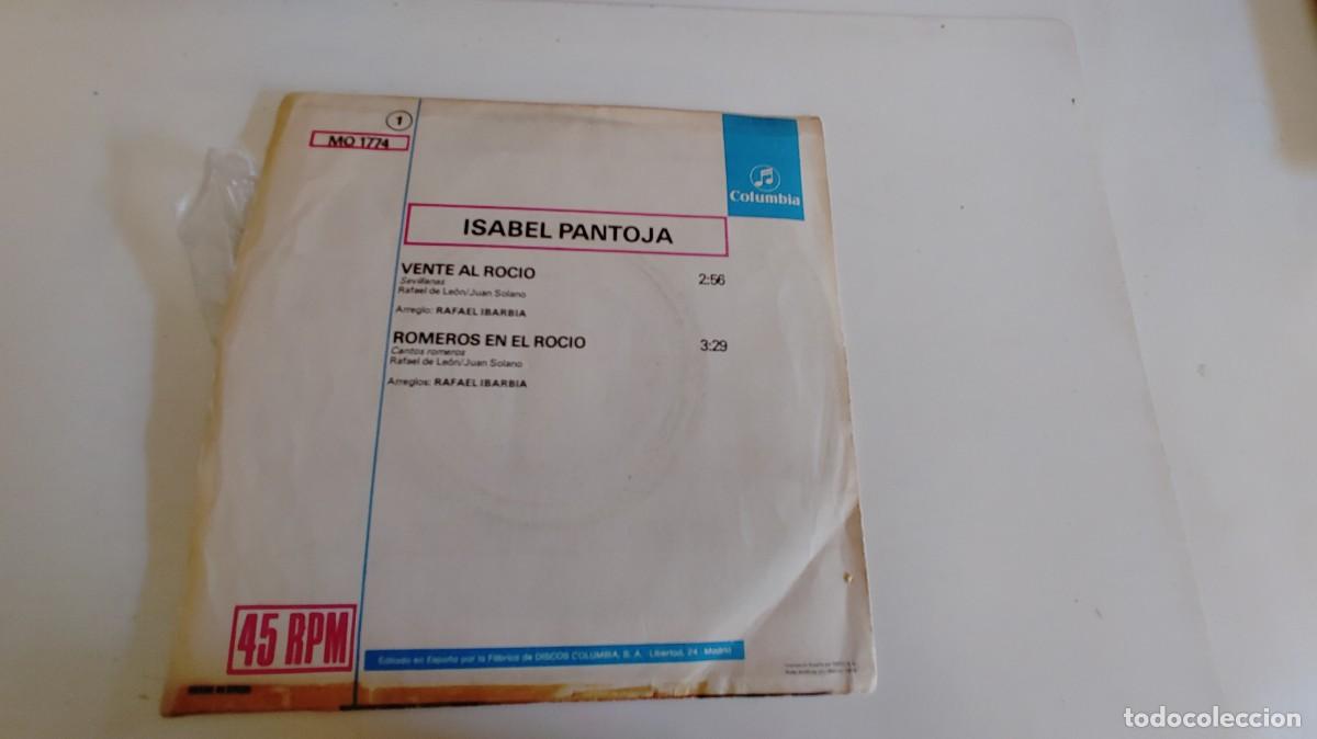 Discos de vinilo: ISABEL PANTOJA-SINGLE VENTE AL ROCIO - Foto 2