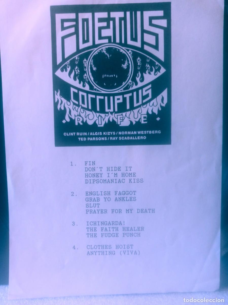 Discos de vinilo: FOETUS CORRUPTUS-RIFE. - Foto 2