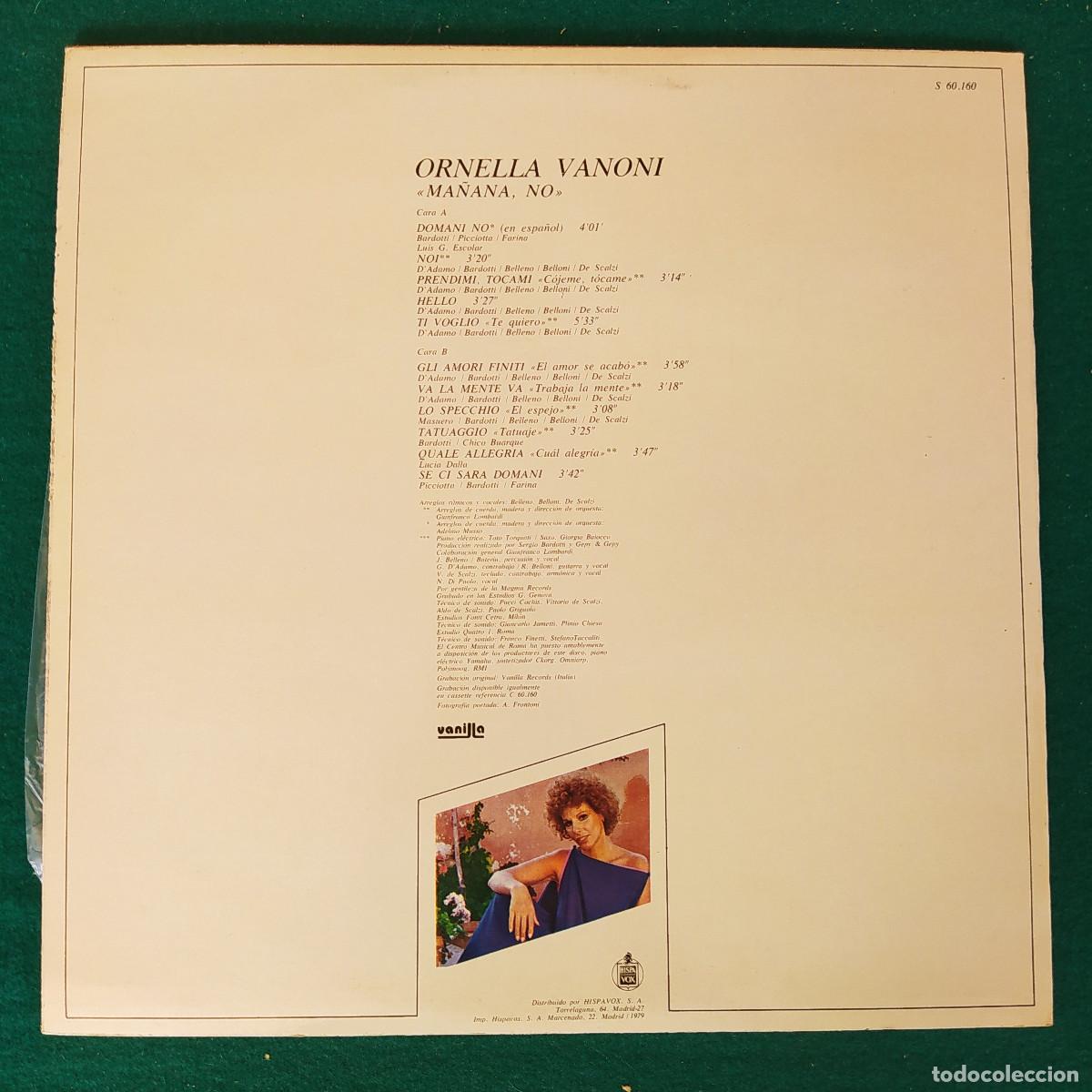 Discos de vinilo: Ornella Vanoni &ndash; Ma&ntilde;ana, No - Foto 2