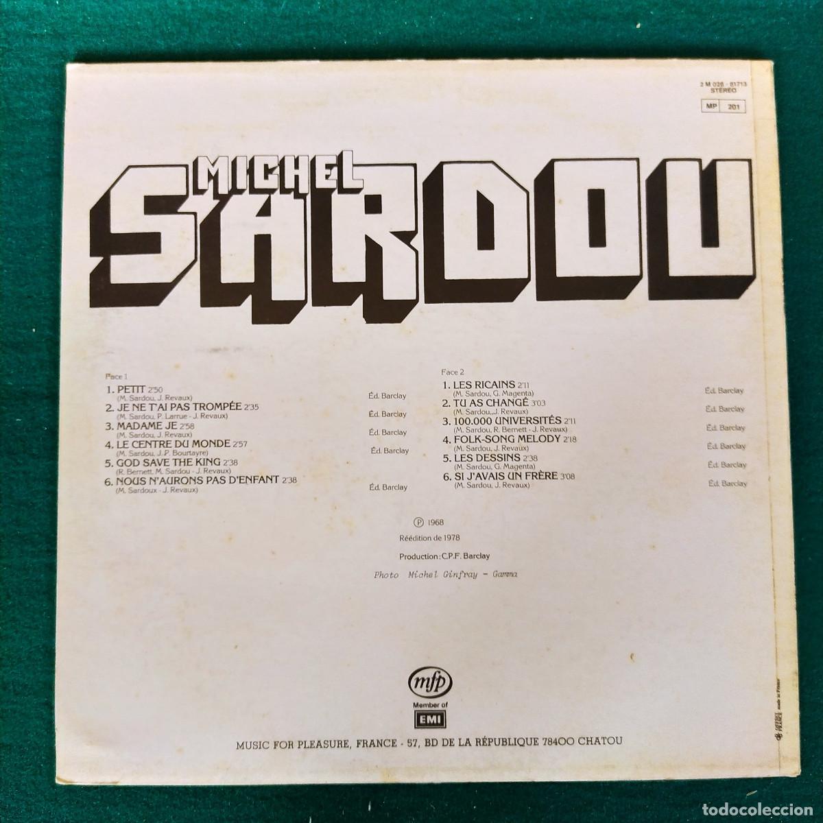 Discos de vinilo: Michel Sardou &ndash; Michel Sardou - Foto 2