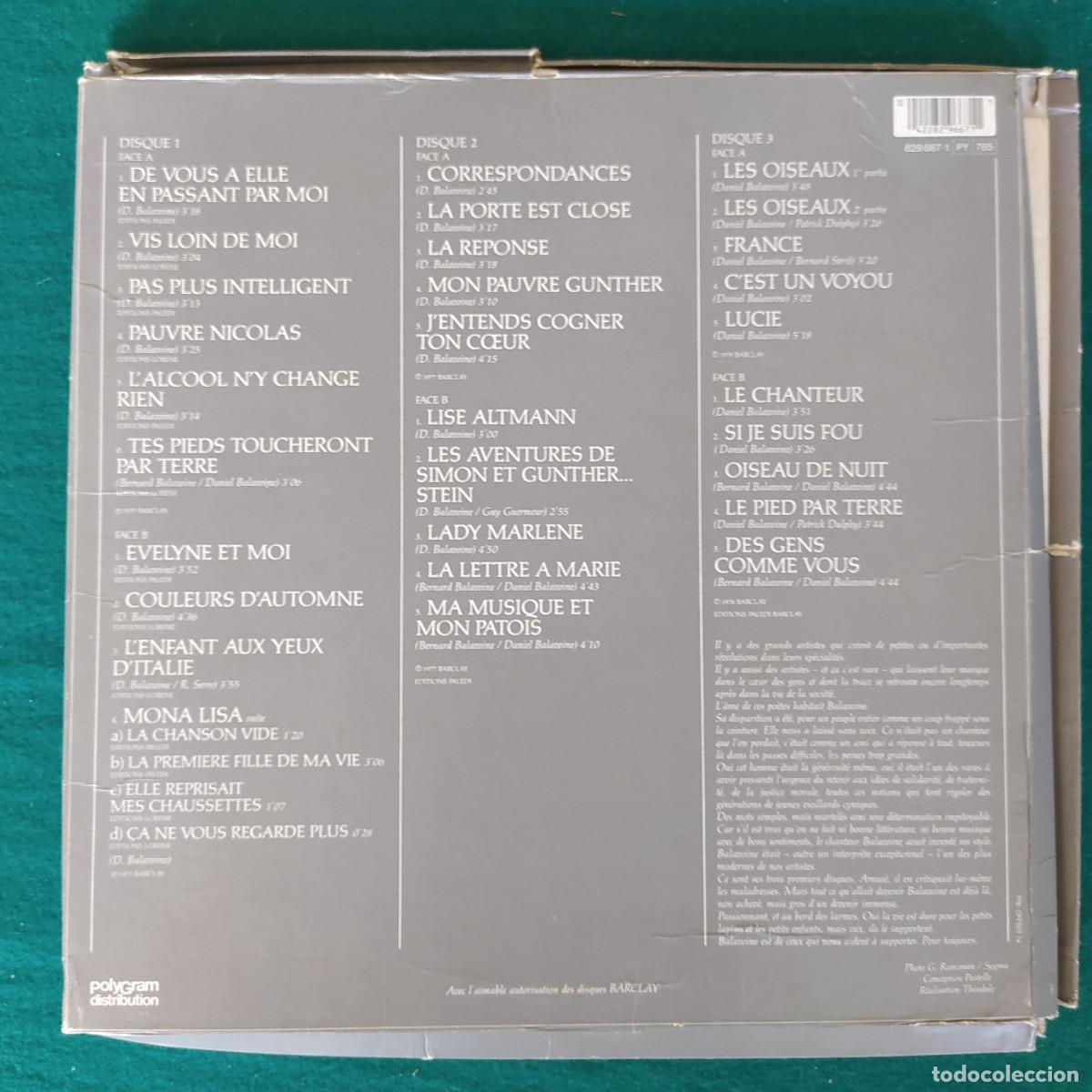 Discos de vinilo: Daniel Balavoine &ndash; Versions Originales - Foto 2
