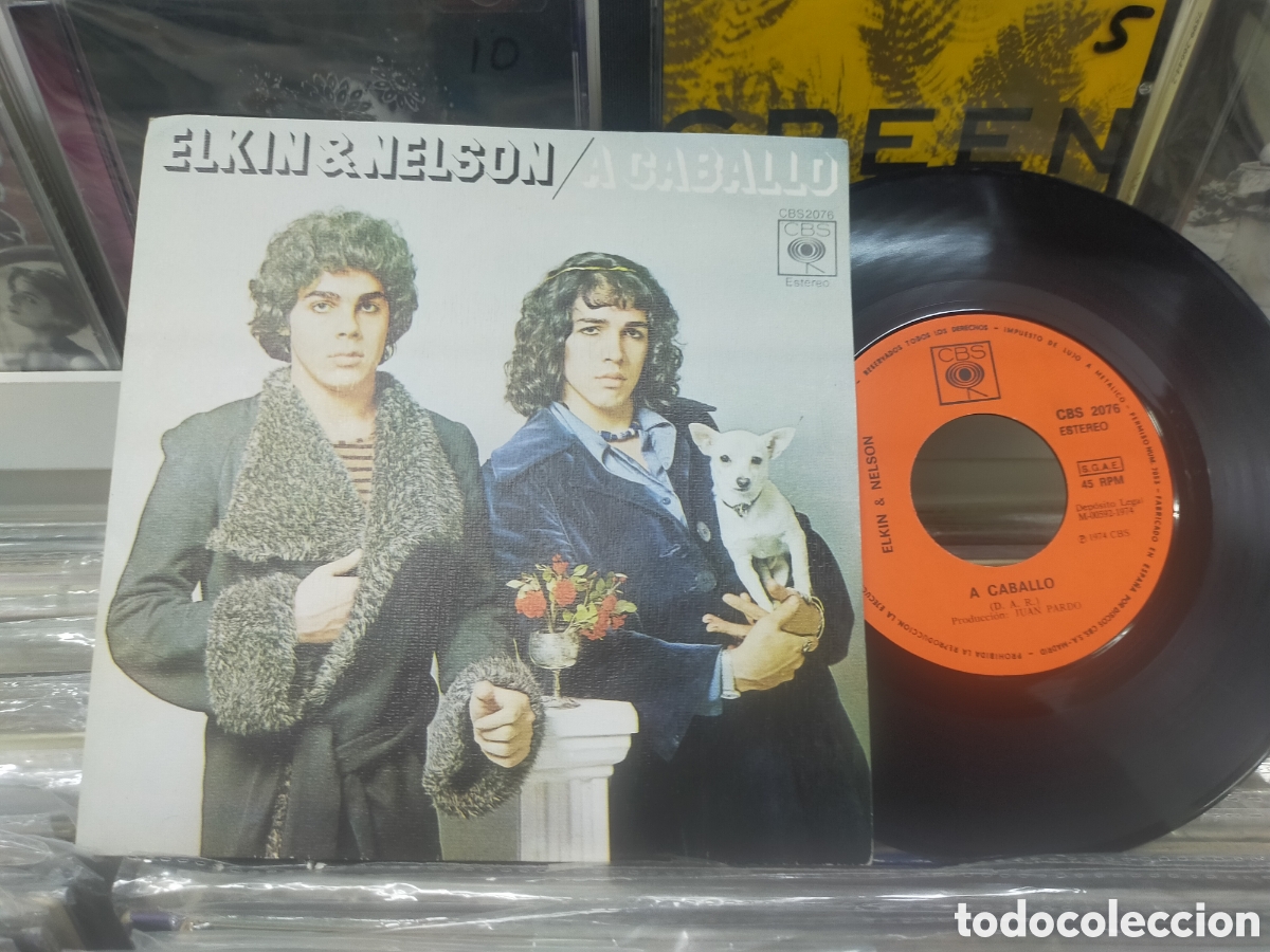 Discos de vinilo: Elkin & Nelson single a caballo Espa&ntilde;a 1974 - Foto 1