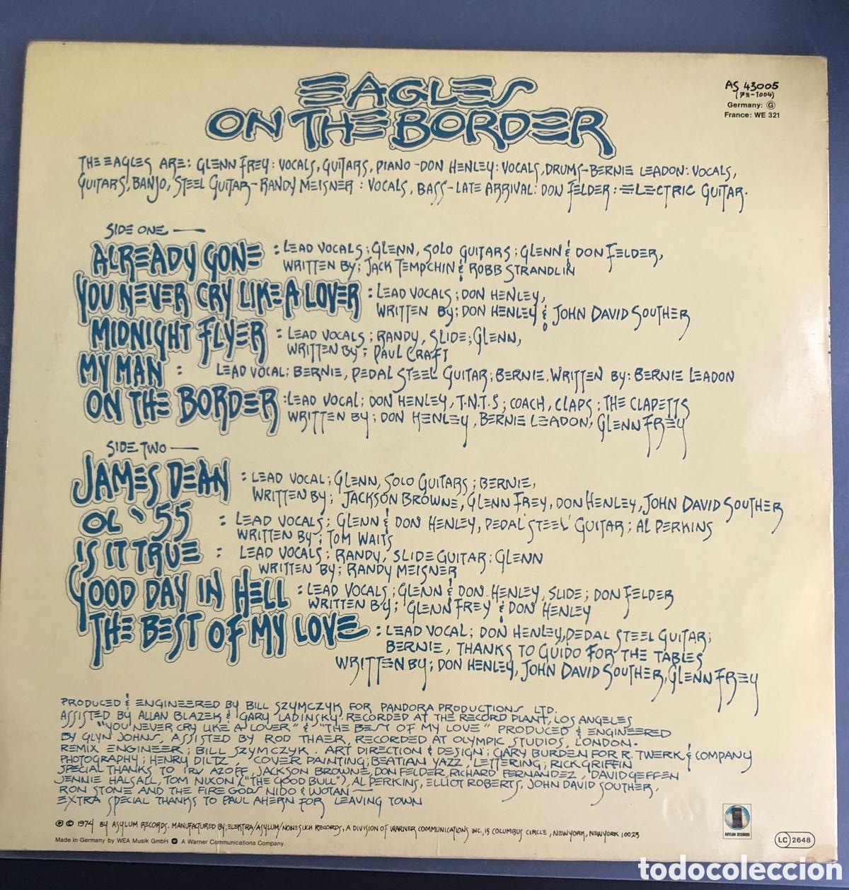 Discos de vinilo: Eagles on the border LP - Foto 1