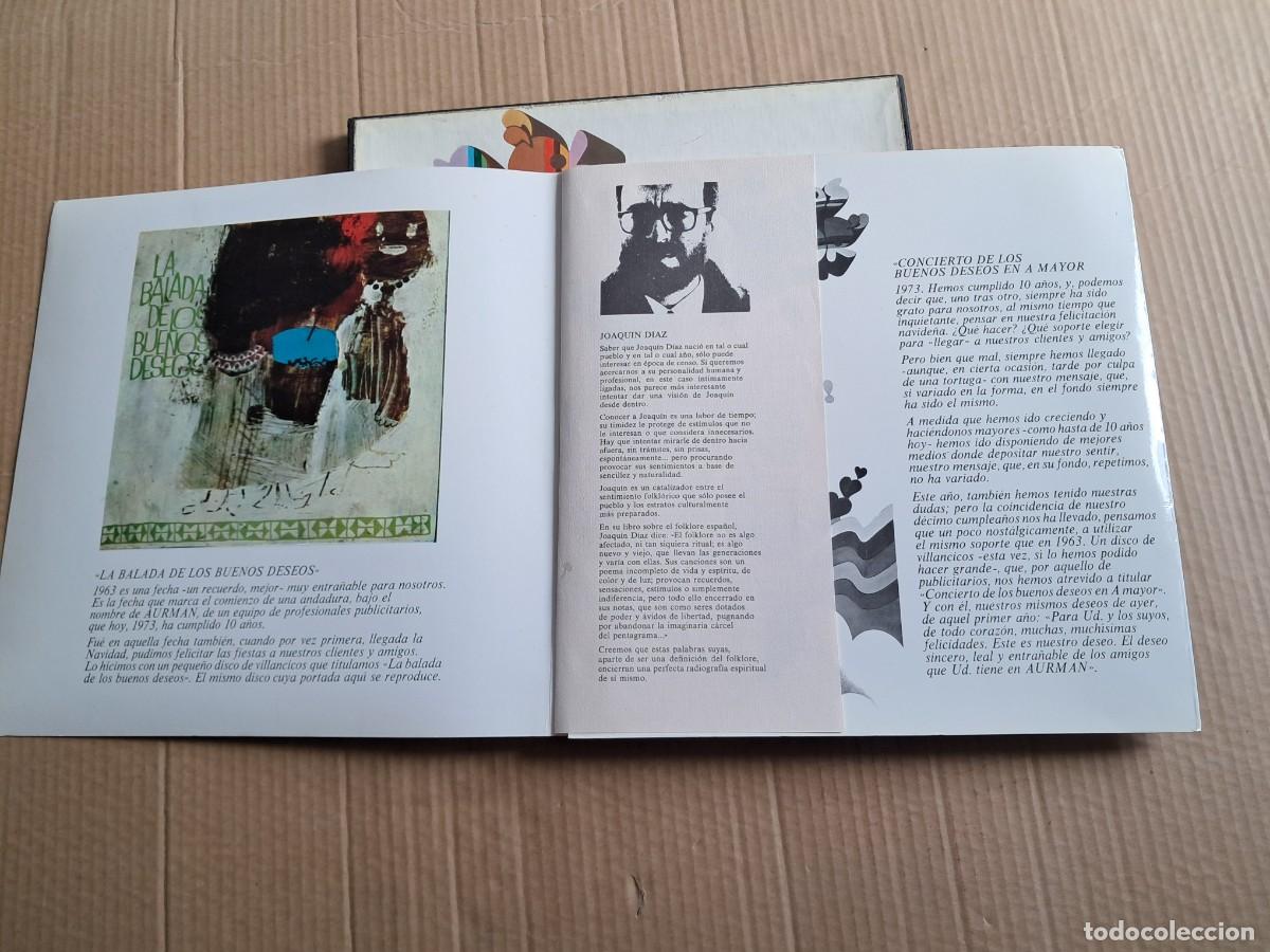 Discos de vinilo: JOAQUIN DIAZ - CONCIERTO DE LOS BUENOS DESEOS EN A MAYOR BOX LP 1973 - Foto 4