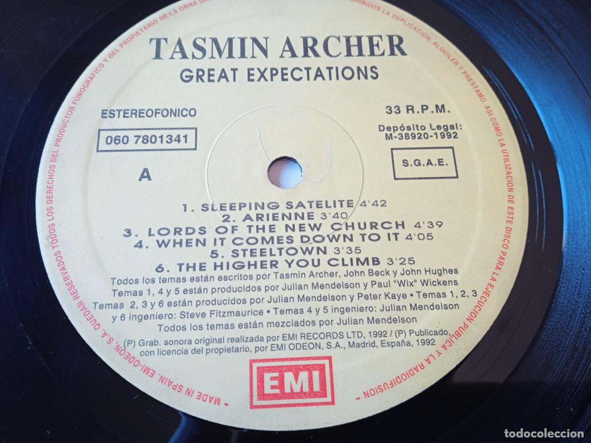 Discos de vinilo: Tasmir Archer - Great Expectations - Lp original EMI 1992 - Foto 4