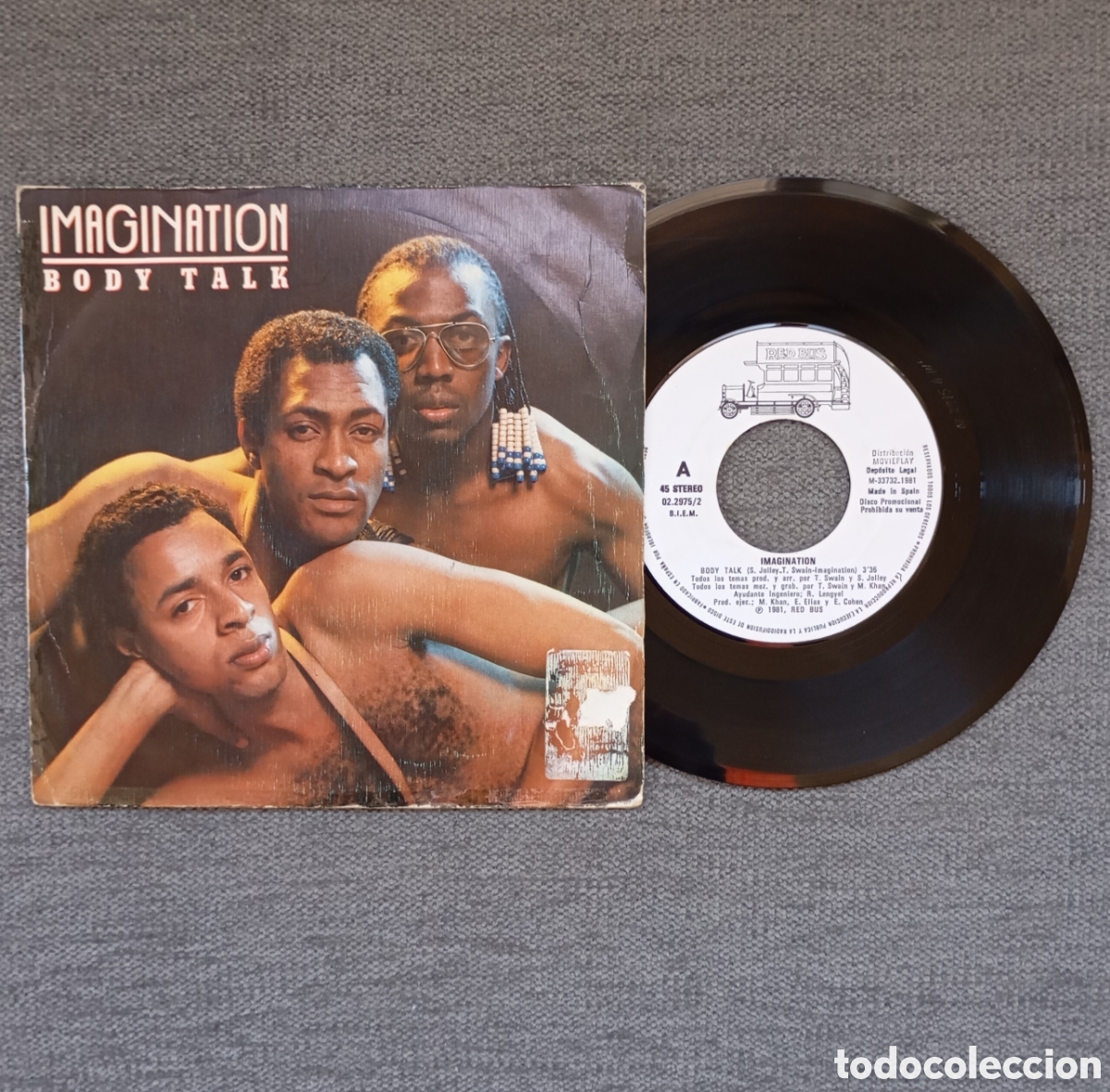 Discos de vinilo: Imagination. Body Talk/ Flashback. Single 7&rdquo;, a&ntilde;o 1981. - Foto 1