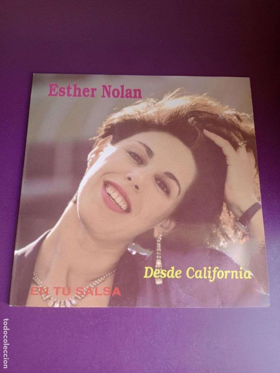Disques de vinyle: Esther Nolan &lrm;&ndash; Desde California En Tu Salsa - LP tritono 1992 - SIN ESTRENAR - SALSA 90'S