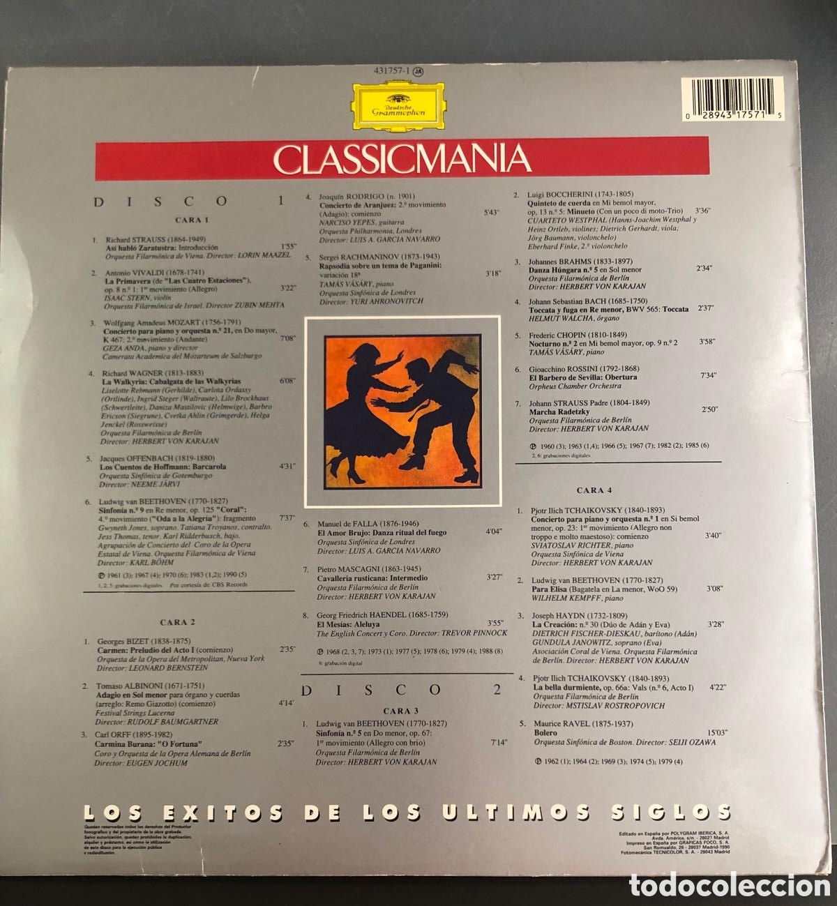 Discos de vinilo: Clasic Man&iacute;a - Los &eacute;xitos de los &uacute;ltimos siglos -LP - Foto 2