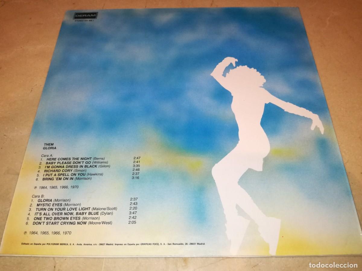 Discos de vinilo: THEM-FEATURING VAN MORRISON-GLORIA-EDICI&Oacute;N ESPA&Ntilde;OLA - Foto 2