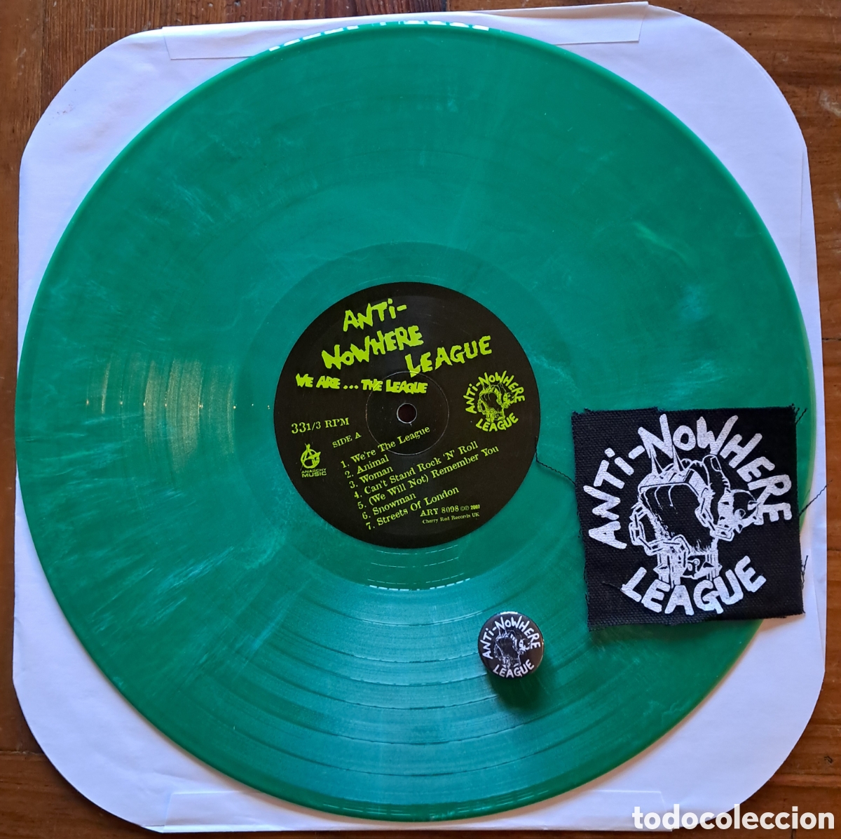 Discos de vinilo: Anti-nowhere league edici&oacute;n limitada - Foto 2