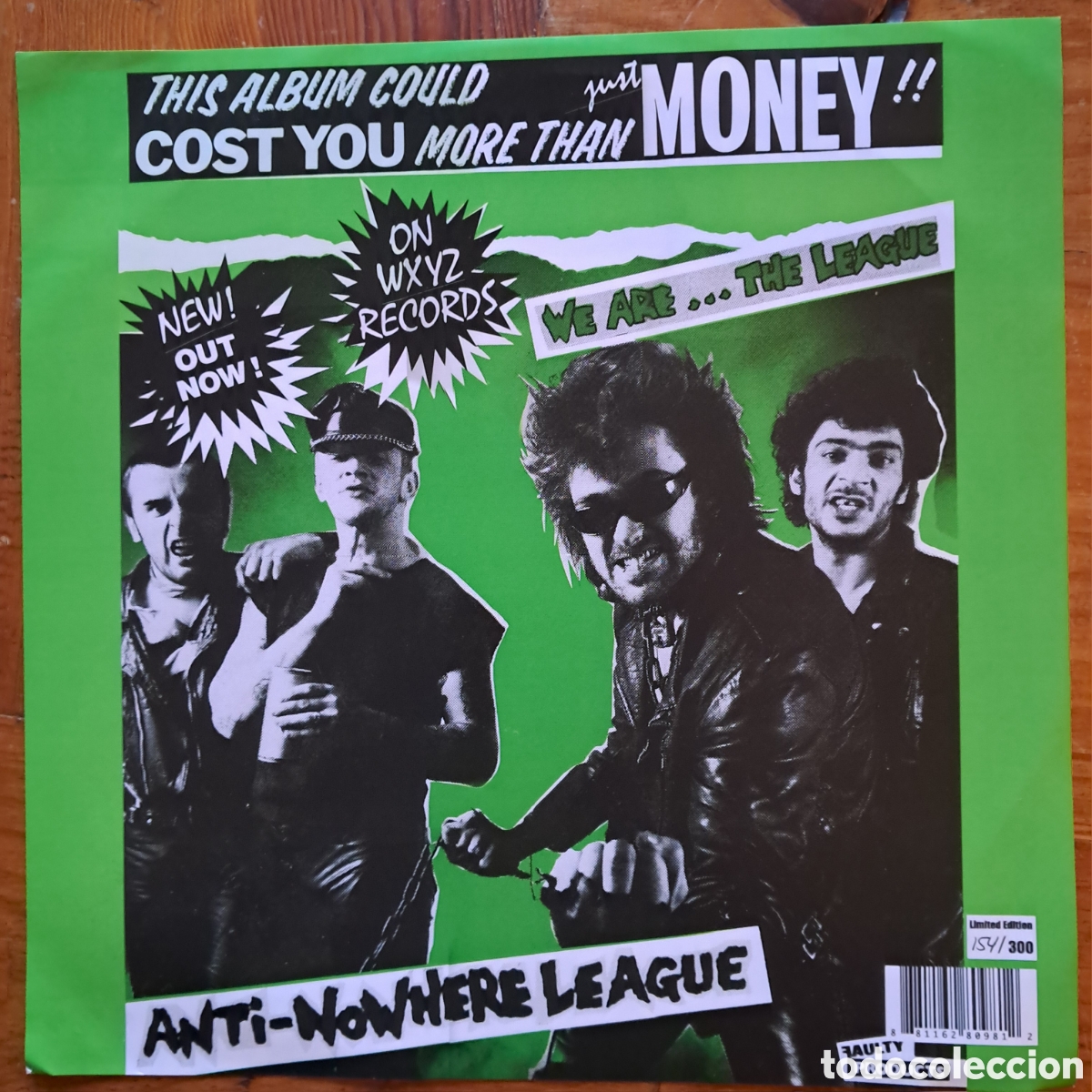 Discos de vinilo: Anti-nowhere league edici&oacute;n limitada - Foto 1