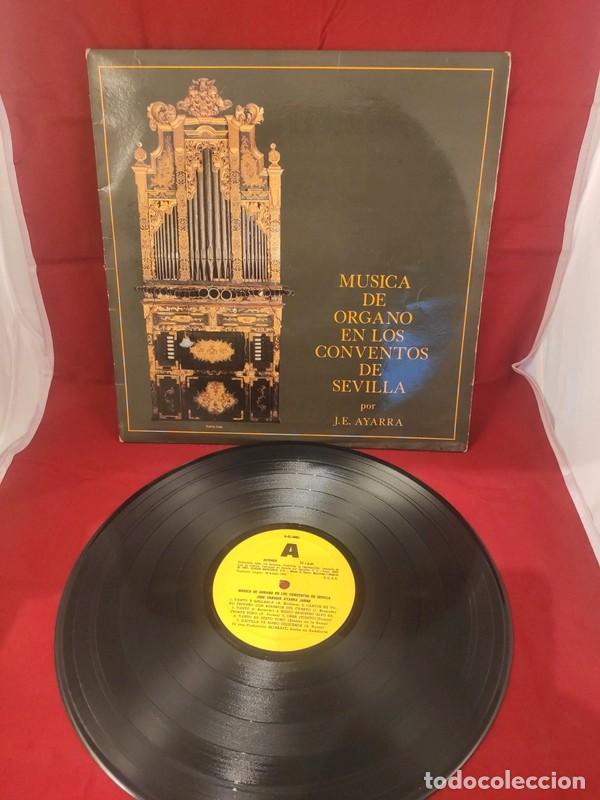Discos de vinilo: MUSICA DE ORGANO EN LOS CONVENTOS DE SEVILLA - J.E. AYARRA