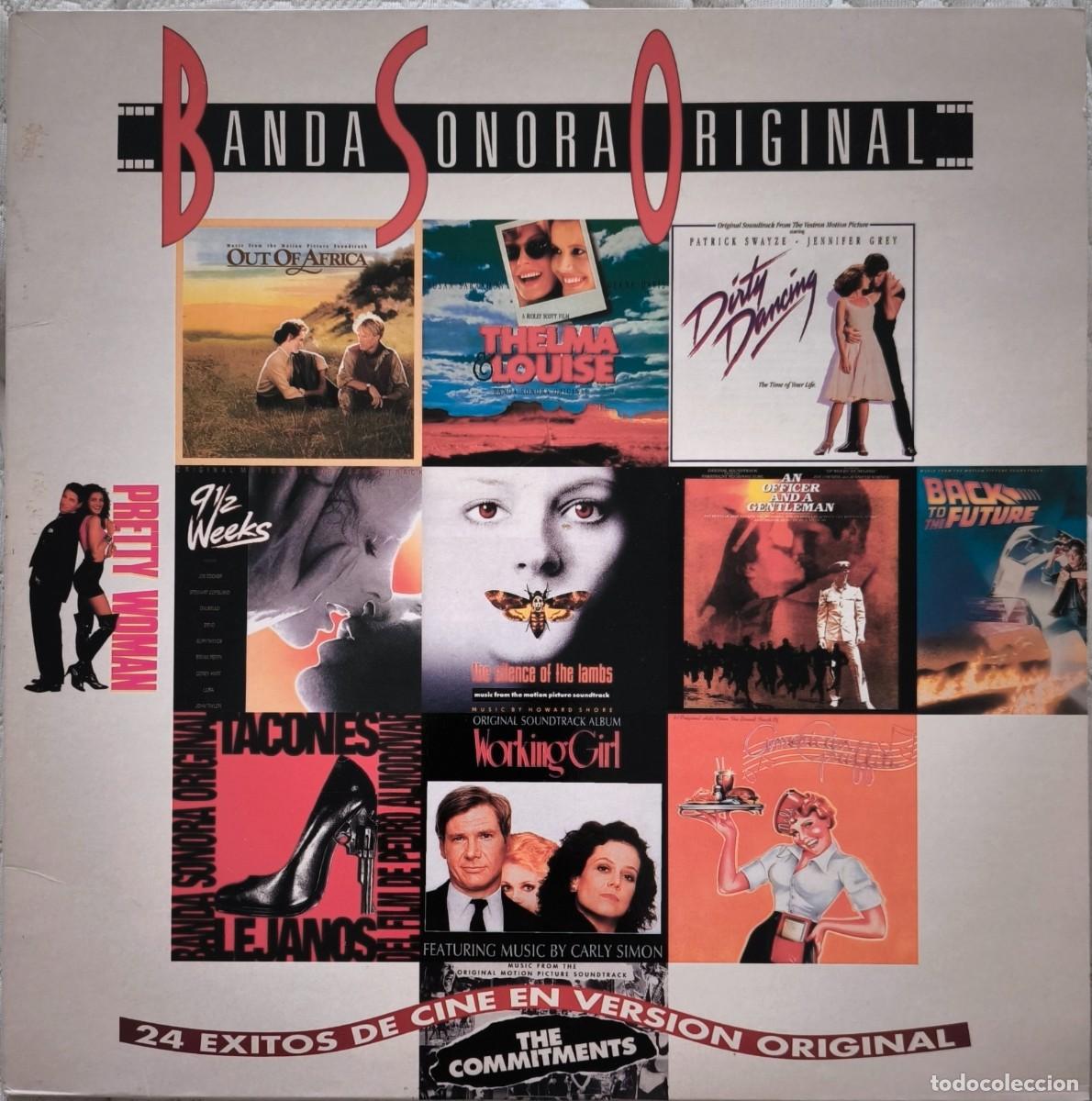 Discos de vinilo: Banda Sonora Original: 24 &Eacute;xitos de Cine en Versi&oacute;n Original (2xLP) - Foto 1