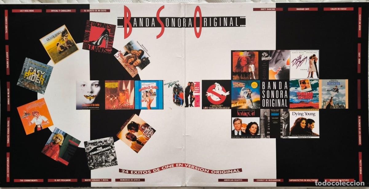 Discos de vinilo: Banda Sonora Original: 24 &Eacute;xitos de Cine en Versi&oacute;n Original (2xLP) - Foto 3