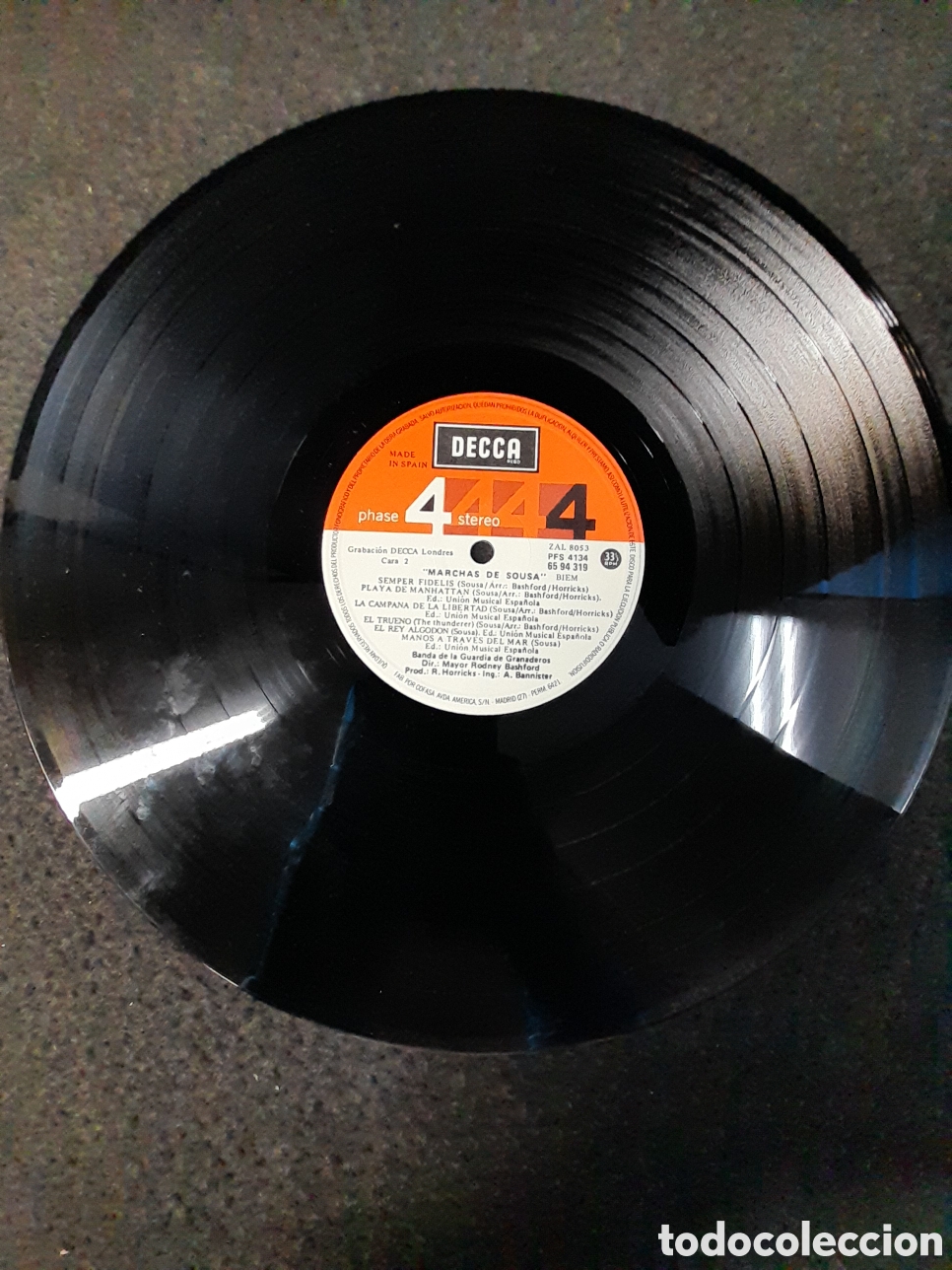 Discos de vinilo: LP-123. LP DISCO DE VINILO. MARCHAS DE SOUSA. DECCA. - Foto 3