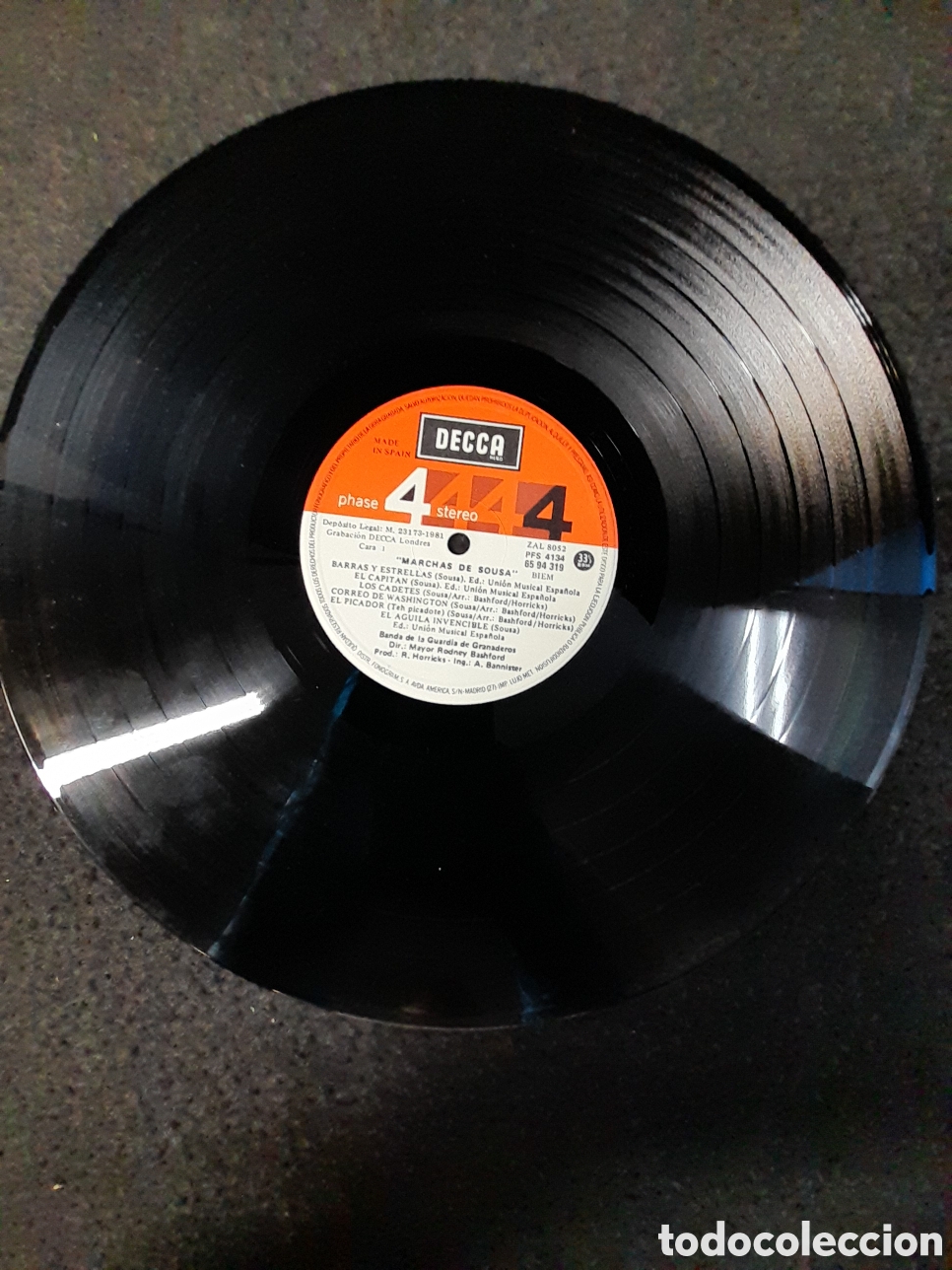 Discos de vinilo: LP-123. LP DISCO DE VINILO. MARCHAS DE SOUSA. DECCA. - Foto 4