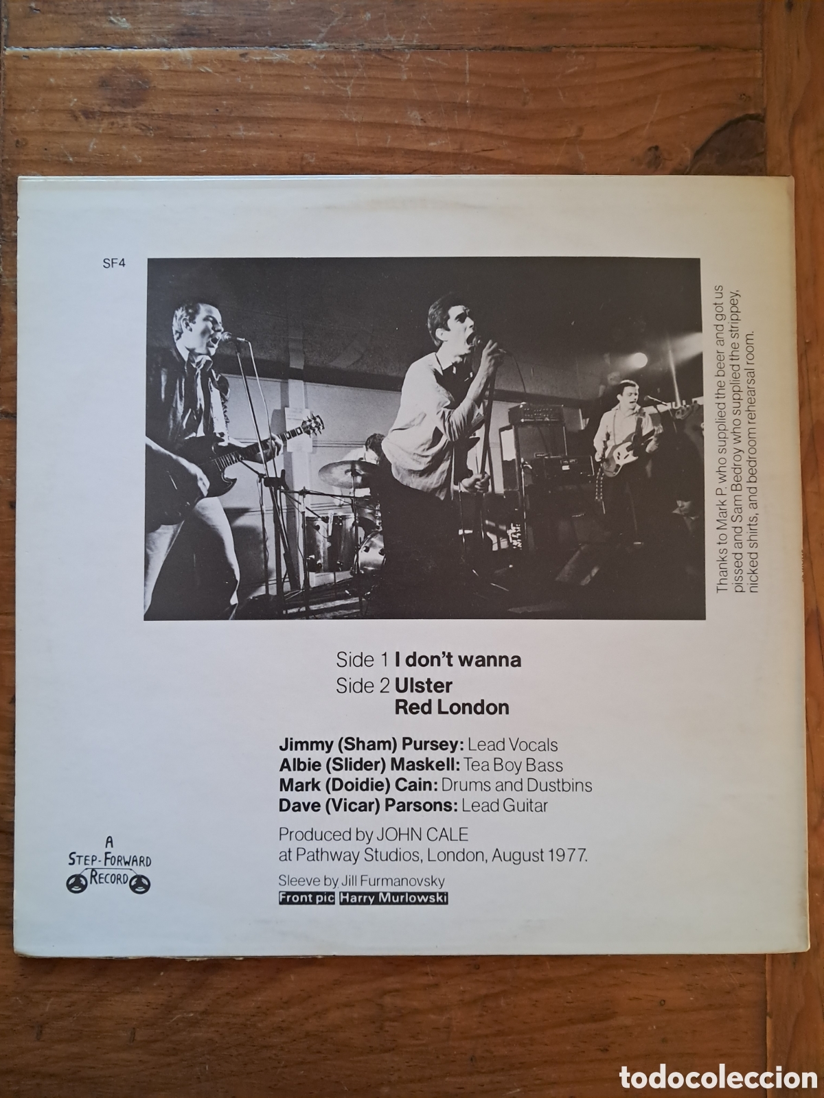 Discos de vinilo: Sham 69 &rdquo;i dont wanna&rdquo; - Foto 2
