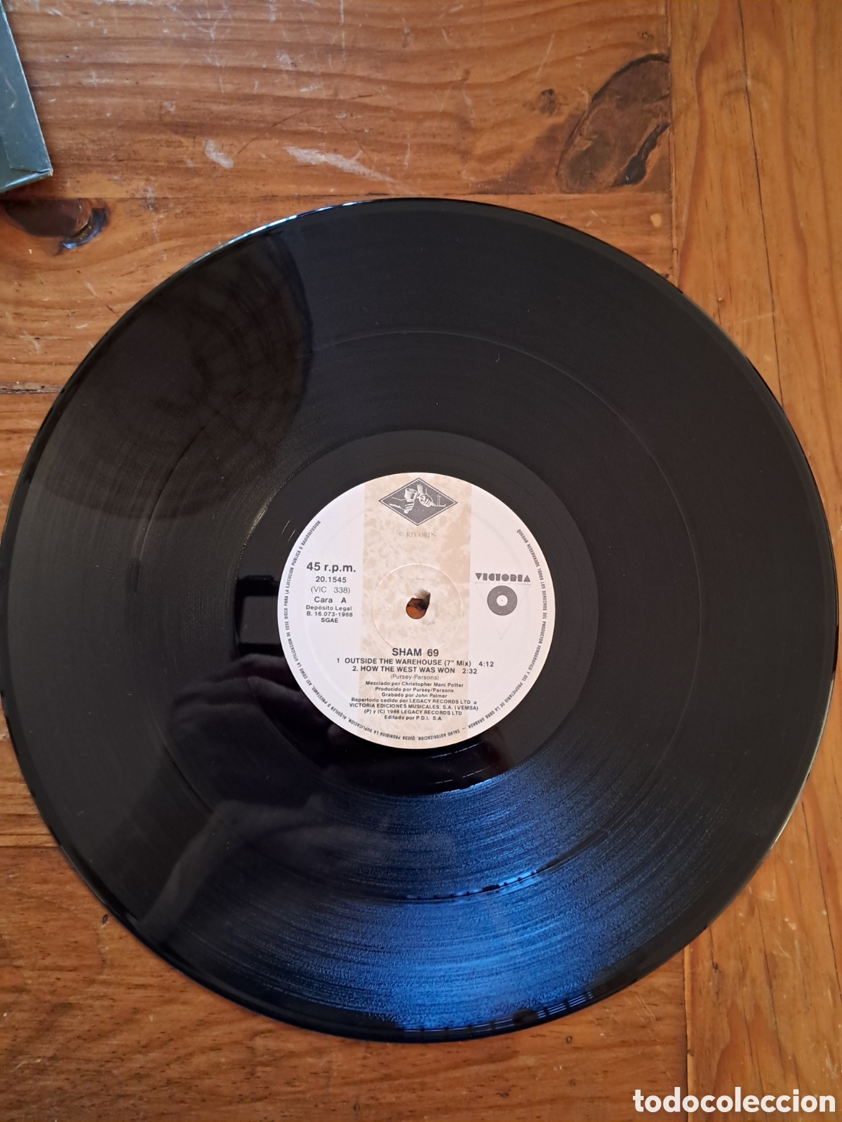 Discos de vinilo: Sham 69 &rdquo;outside the warehouse&rdquo; - Foto 3