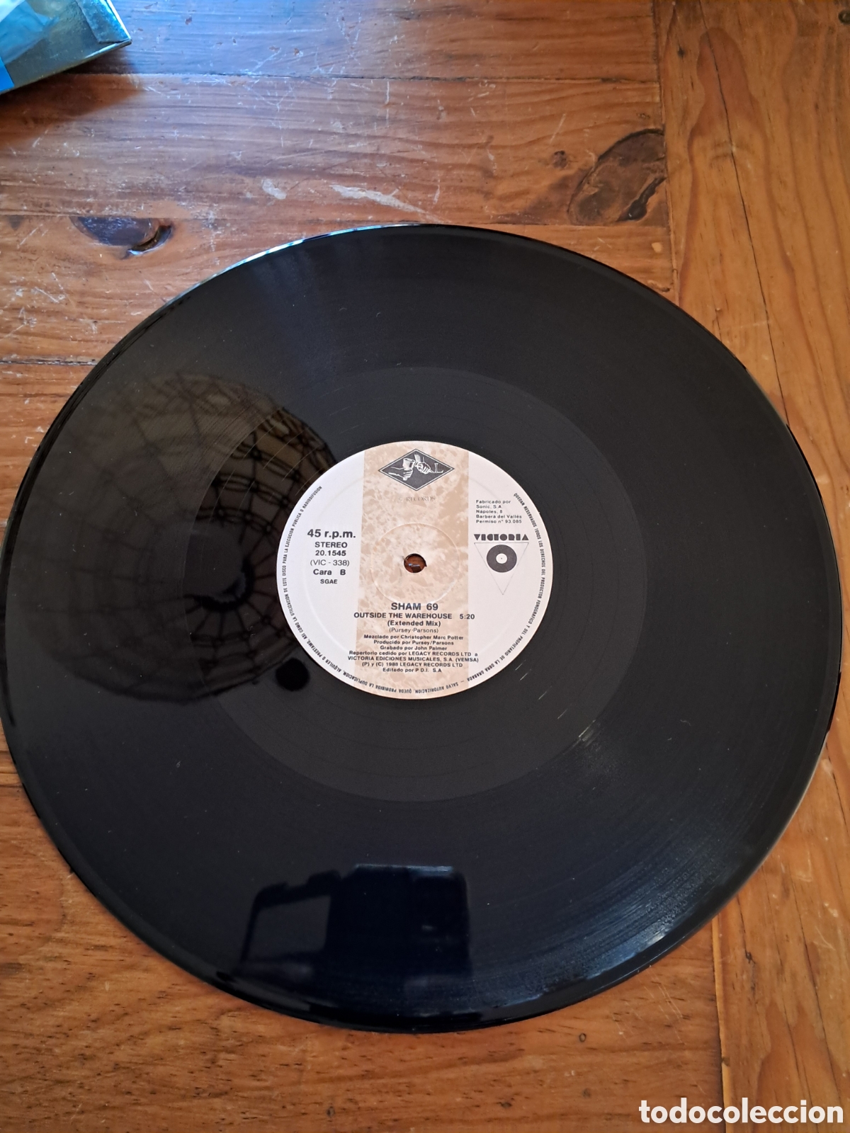 Discos de vinilo: Sham 69 &rdquo;outside the warehouse&rdquo; - Foto 4
