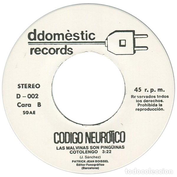 Discos de vinilo: Codigo Neurotico &ndash; Codigo Neurotico - EP - Foto 4