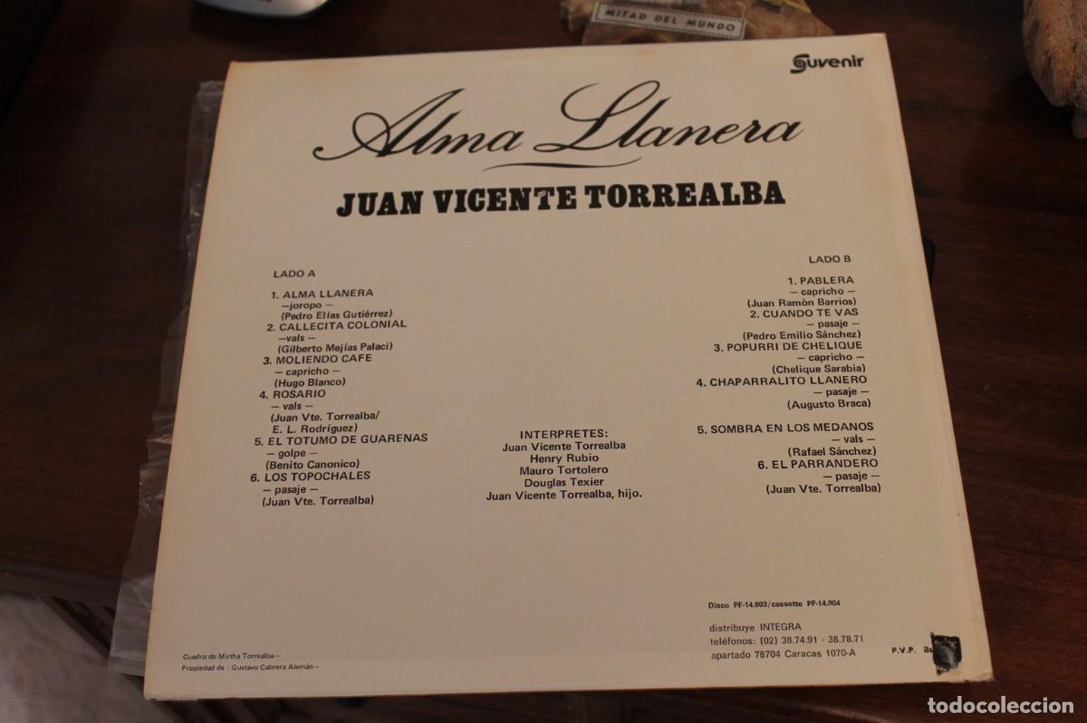 Discos de vinilo: ALMA LLANERA - JUNA VICENTE TORREALBA - Foto 2