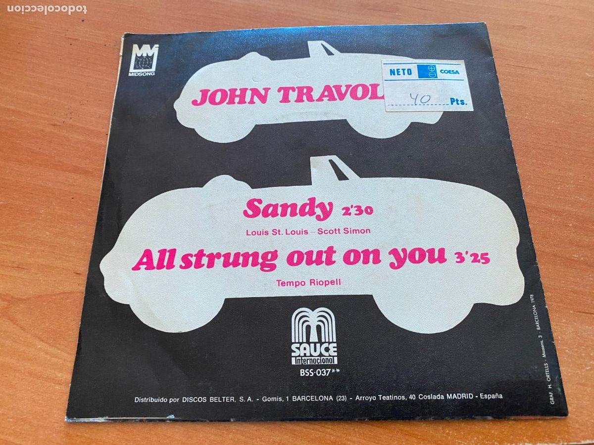Discos de vinilo: JOHN TRAVOLTA (GREASE - SANDY) SINGLE ESPA&Ntilde;A 1978 (EPI28) - Foto 3
