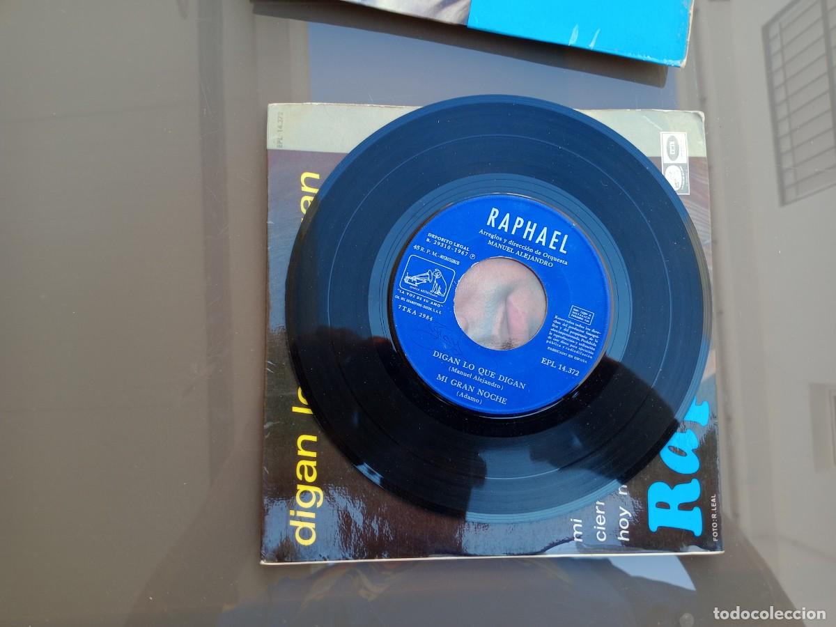 Discos de vinilo: RAPHAEL - DIGAN LO QUE DIGAN (1967) (EP) - Foto 4