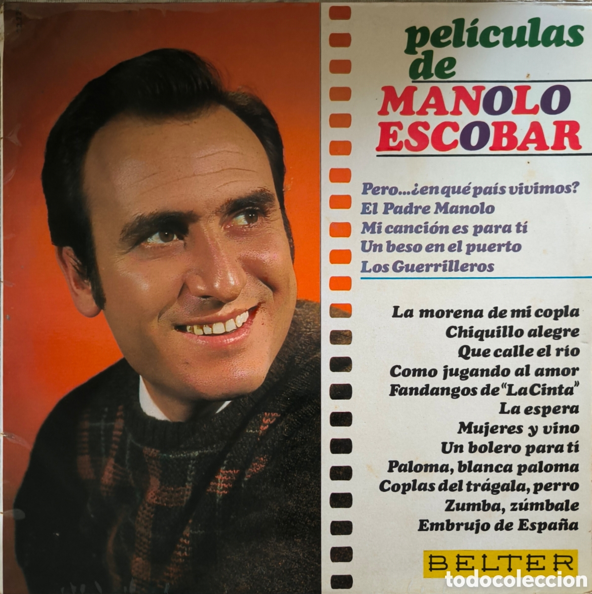 Discos de vinilo: PELICULAS DE MANOLO ESCOBAR. LP - Foto 1