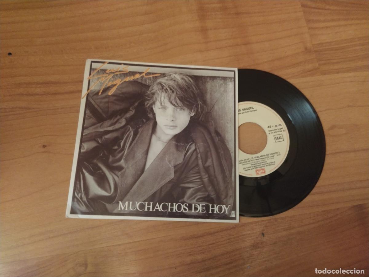 Discos de vinilo: Luis Miguel single muchachos de hoy 1985sps - Foto 1