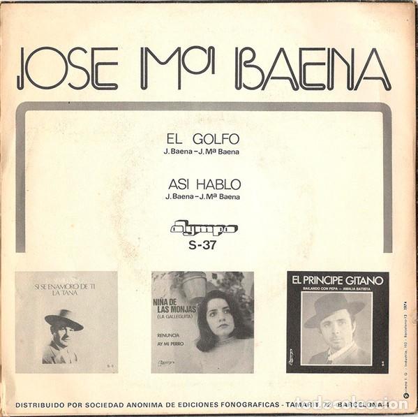 Discos de vinilo: Jose Baena - el golfo - Foto 2