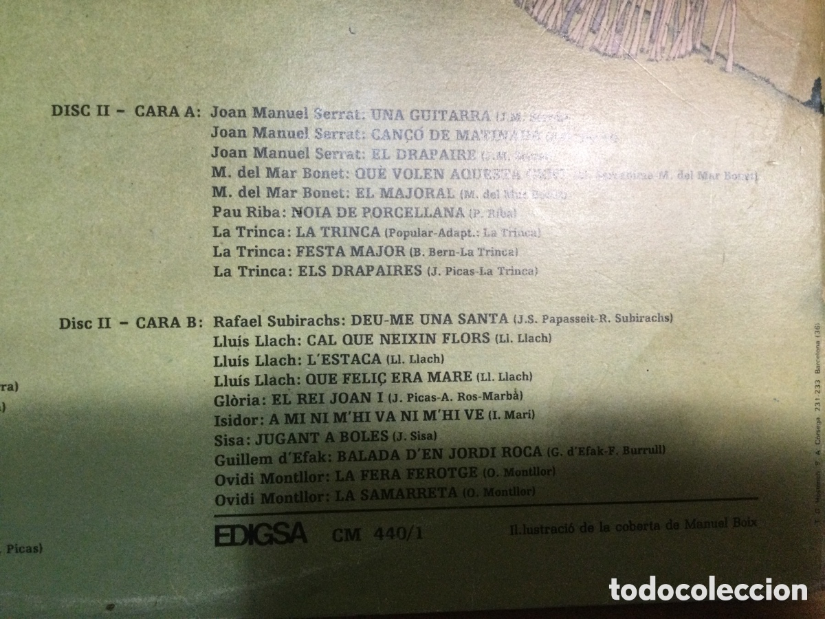 Discos de vinilo: 2LP + Libreto Dies i hores de la nova can&ccedil;o - Foto 4