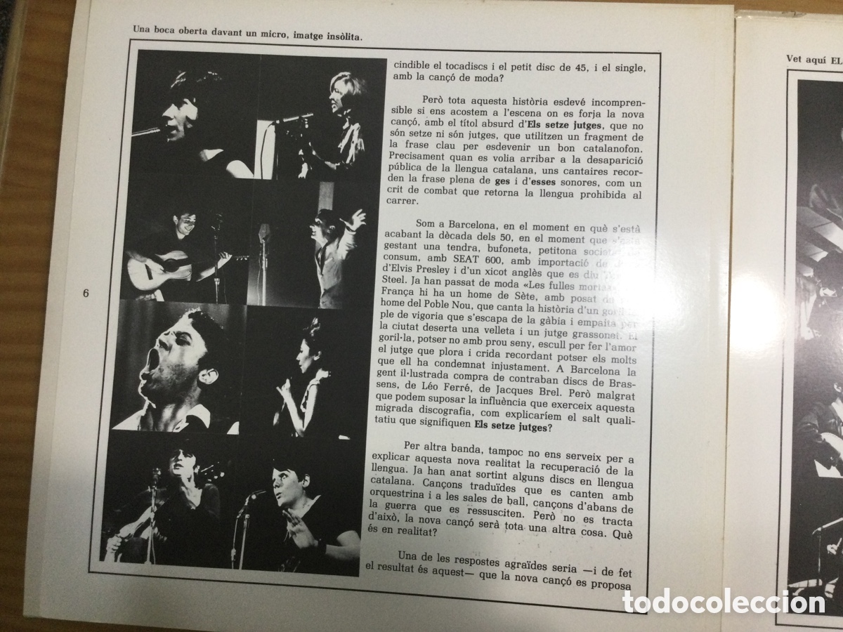 Discos de vinilo: 2LP + Libreto Dies i hores de la nova can&ccedil;o - Foto 5