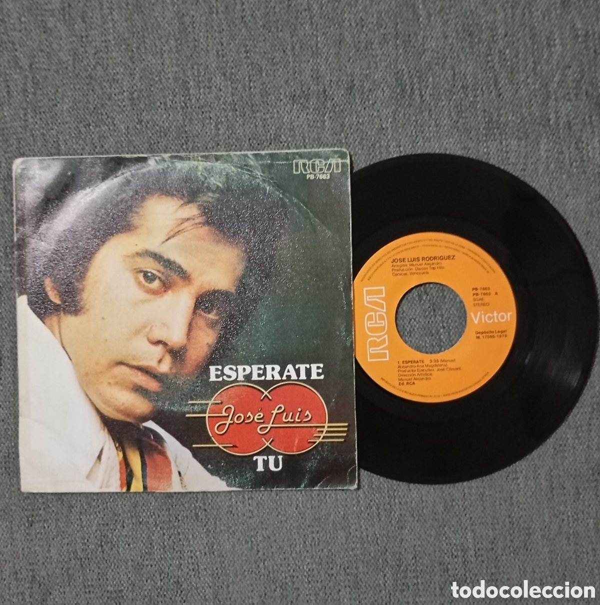 Discos de vinilo: Jose Luis Rodr&iacute;guez. Esperate/ Tu. Single 7&rdquo;, a&ntilde;o 1978. - Foto 1