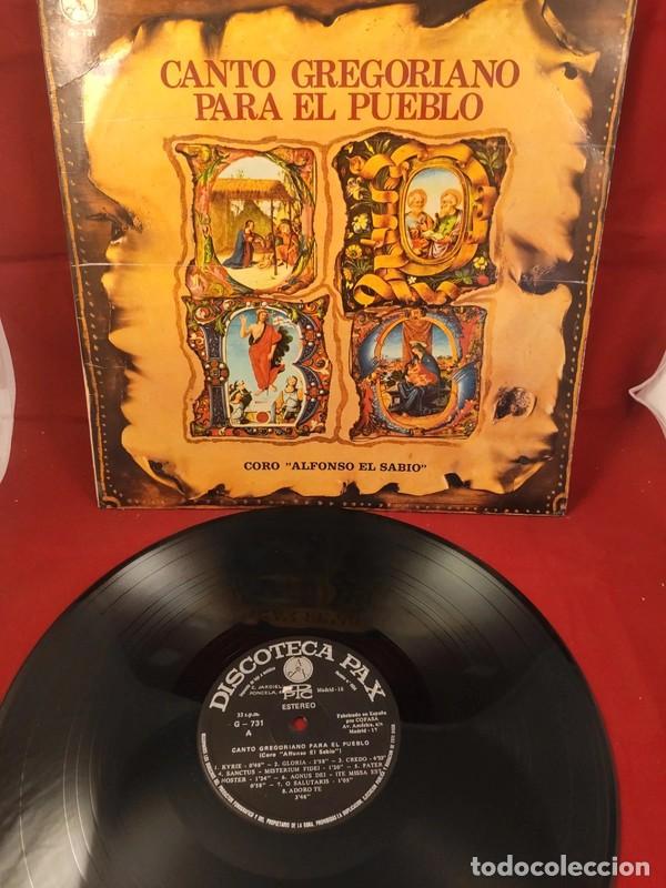 Discos de vinilo: LP Canto Gregoriano para el Pueblo - Coro Alfonso el Sabio