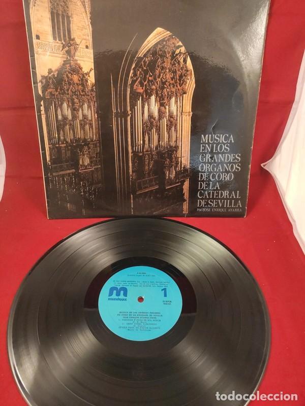 Disques de vinyle: LP M&uacute;sica en los Grandes &Oacute;rganos de Coro de la Catedral de Sevilla - Jos&eacute; Enrique Ayarra