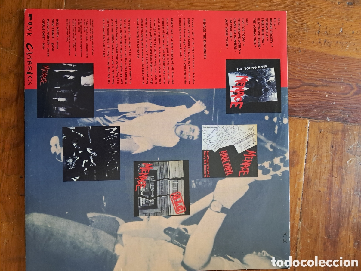 Discos de vinilo: Menace &rdquo;the singles 1977-1979) - Foto 2