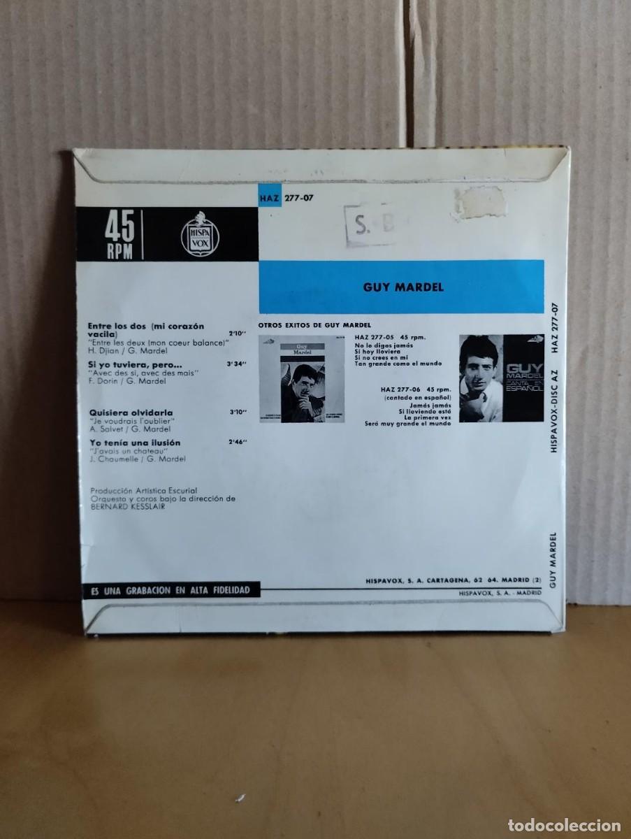 Discos de vinilo: GUY MARDEL ---- ENTRE LOS DOS +3 - Foto 2