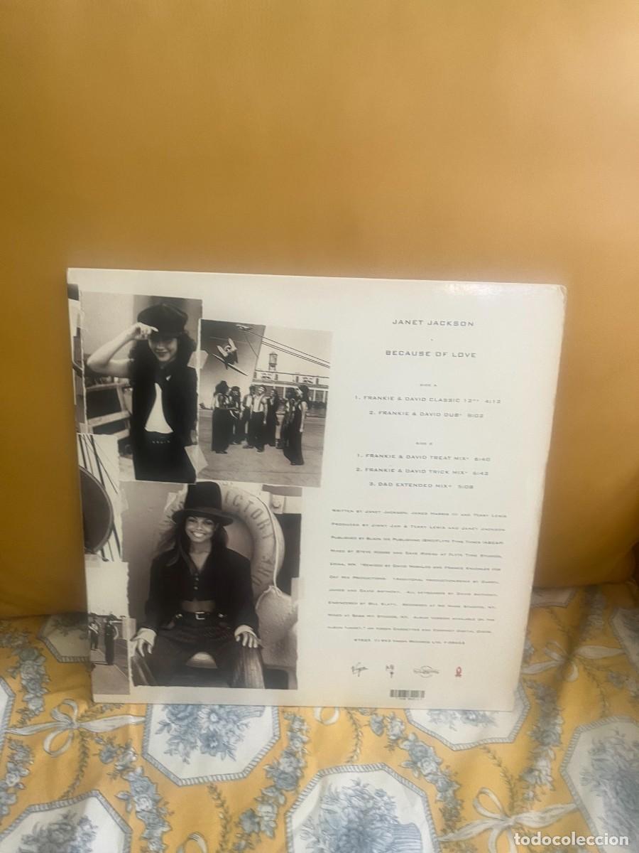 Discos de vinilo: Janet Jackson Because Of Love - Foto 1