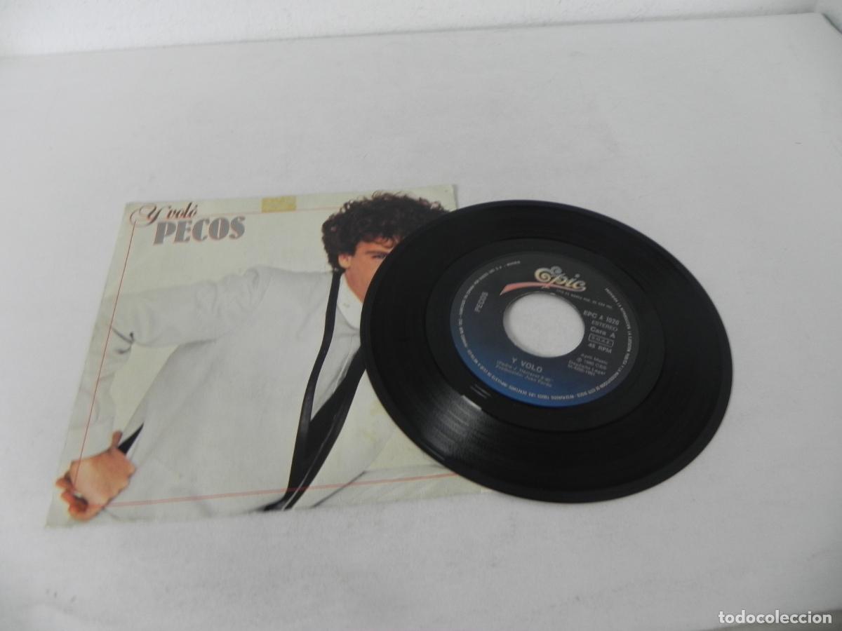 Discos de vinilo: SINGLE LOS PECOS (Y VOL&Oacute; / MADRE) EPIC-1980 - Foto 3