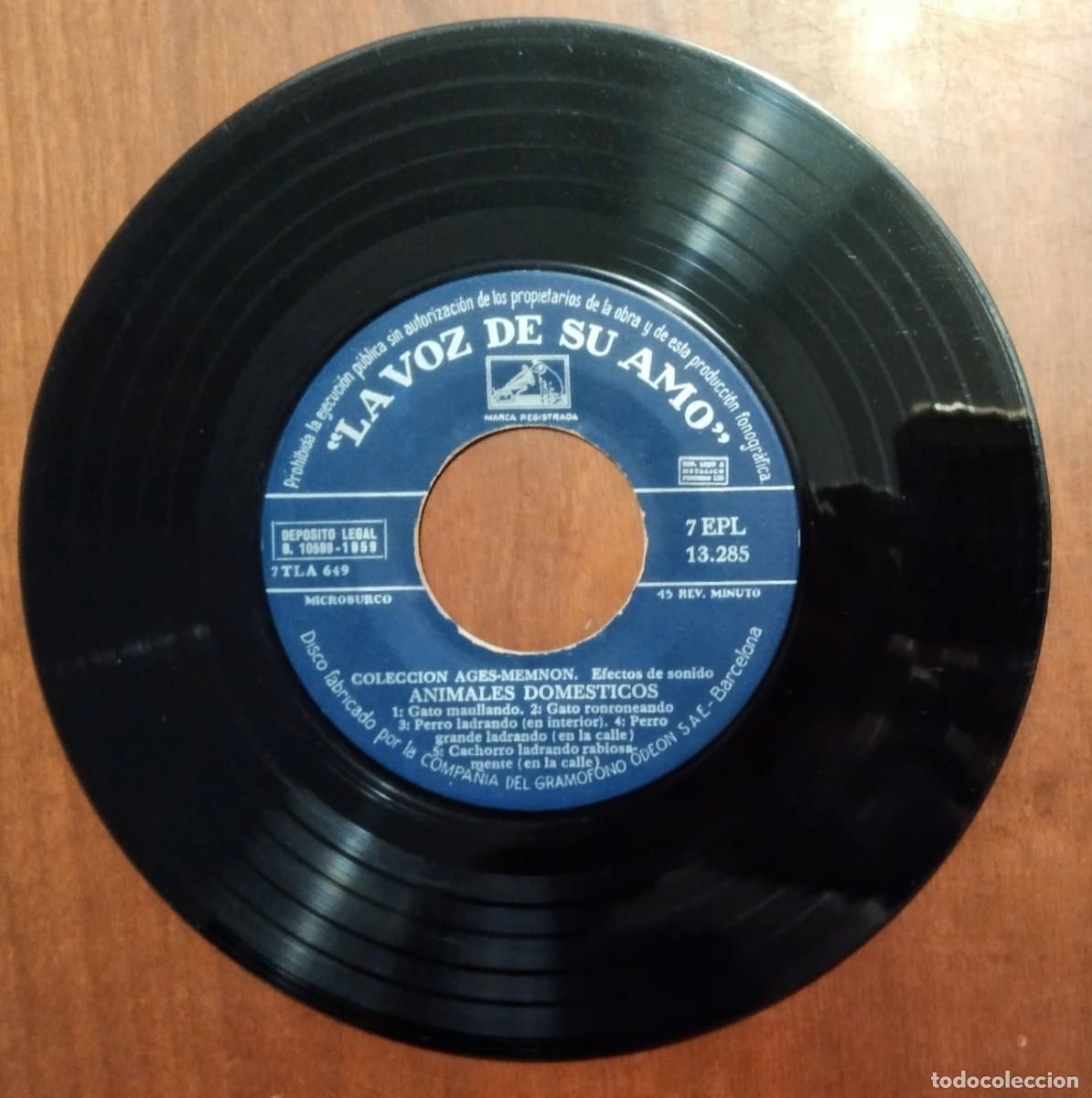 Discos de vinilo: SINGLE EFECTOS DE SONIDOANIMALES DOM&Eacute;STICOS - Foto 3