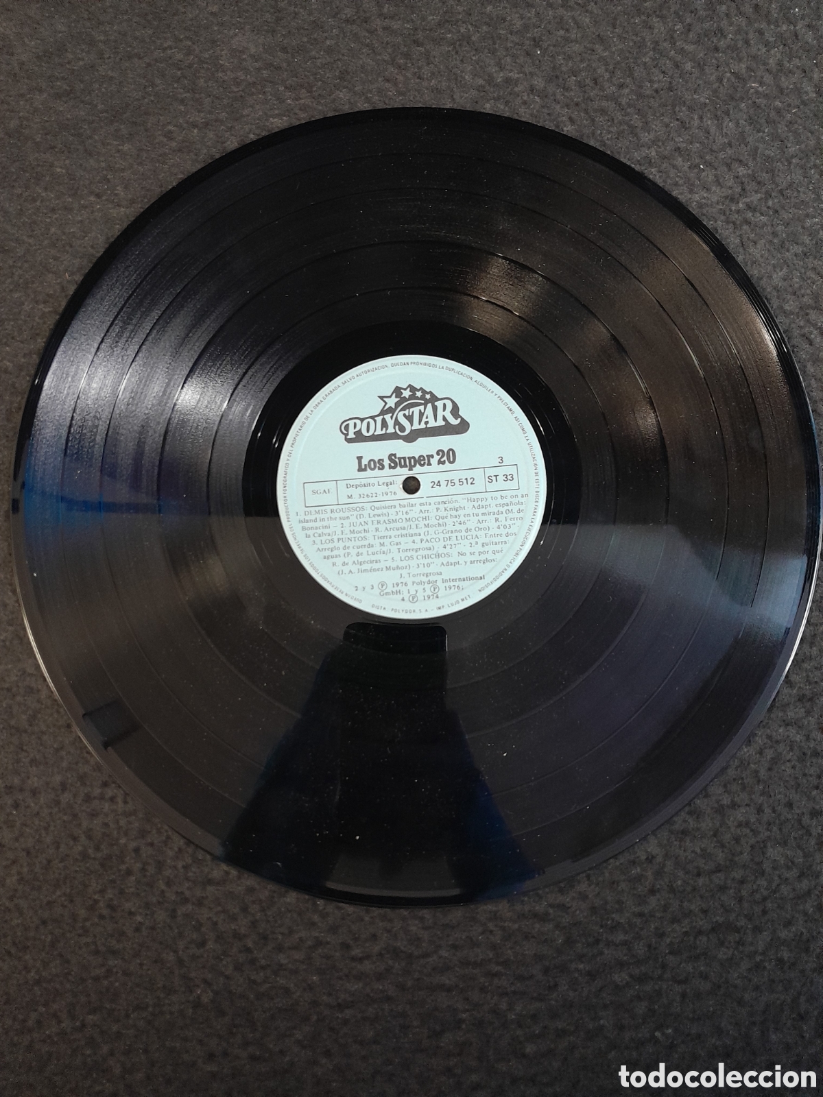 Discos de vinilo: LP-126. LP DISCO DE VINILO. LOS SUPER 20. 2 DISCOS. POLYSTAR. - Foto 4