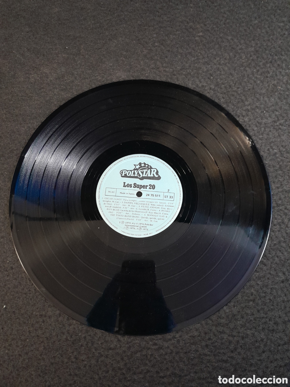 Discos de vinilo: LP-126. LP DISCO DE VINILO. LOS SUPER 20. 2 DISCOS. POLYSTAR. - Foto 6