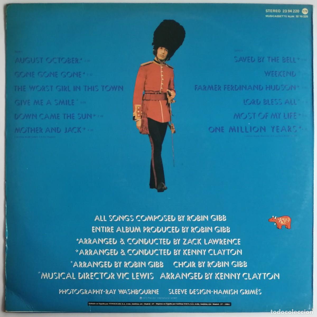 Discos de vinilo: Robin Gibb, Robins Reign, RSO 23 94 220 - Foto 2