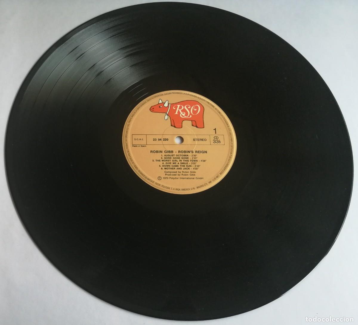 Discos de vinilo: Robin Gibb, Robins Reign, RSO 23 94 220 - Foto 3